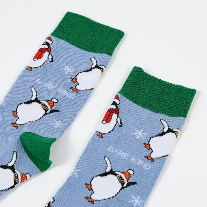 Bare Kind - Christmas Save the Penguin Bamboo Socks