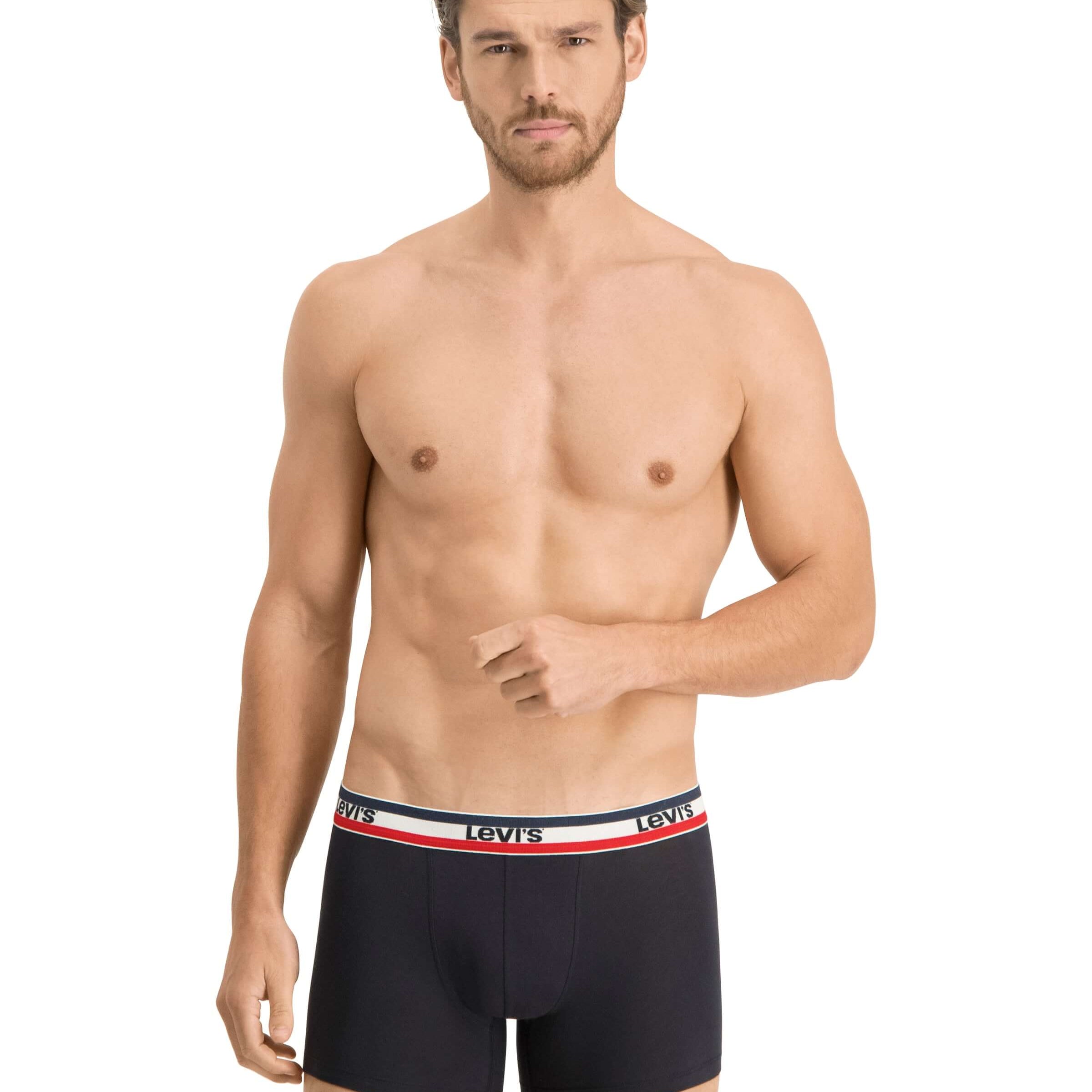 Levi's Sportswear Logo Men's Boxer Briefs 3 pack - Black Grey Melange