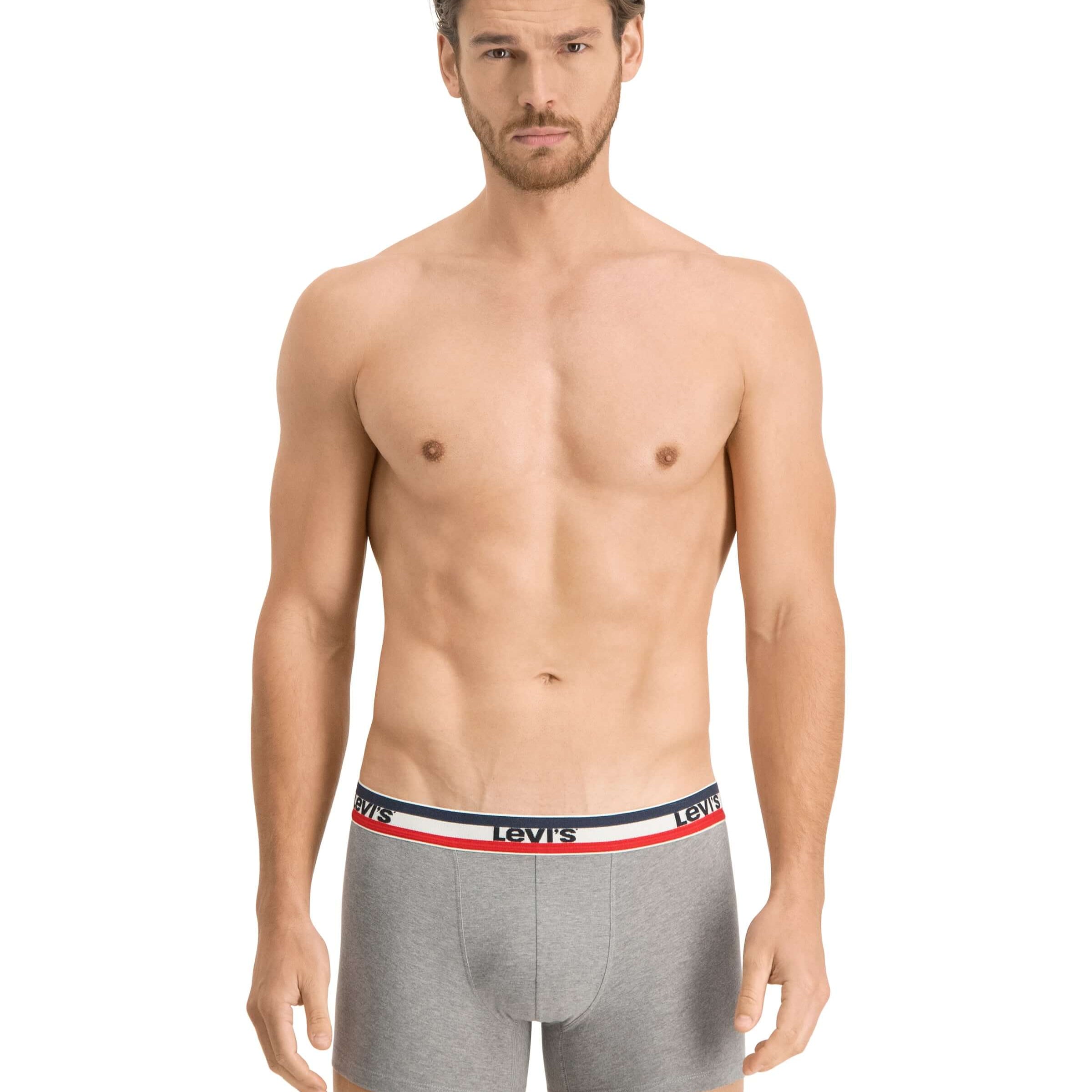 Levi's Sportswear Logo Men's Boxer Briefs 3 pack - Navy Grey Melange