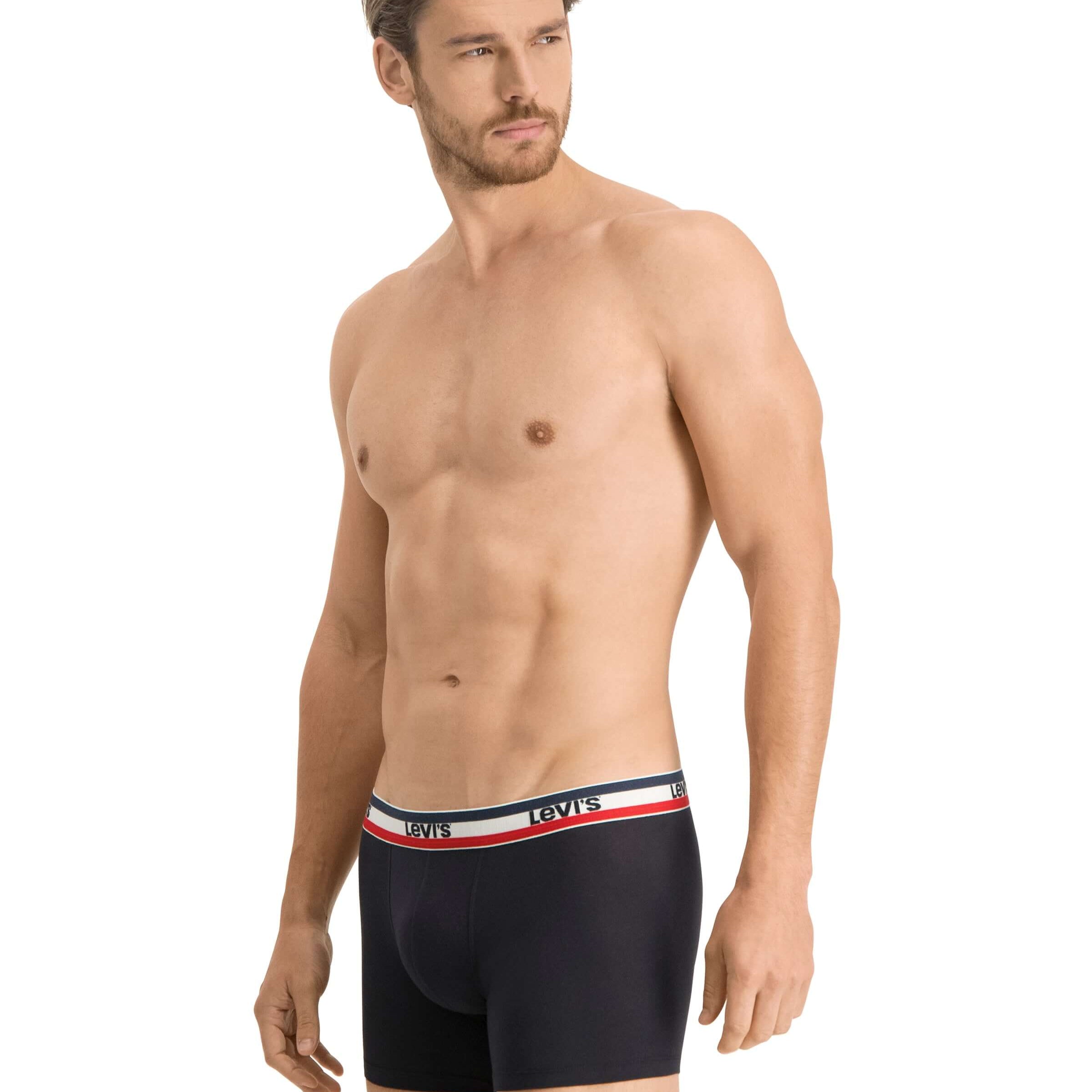 Levi's Sportswear Logo Men's Boxer Briefs 3 pack - Black Grey Melange
