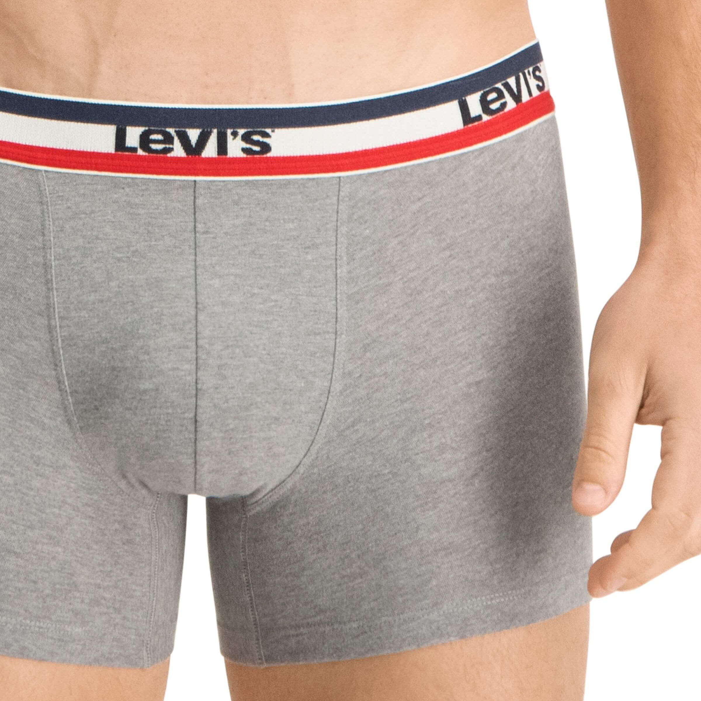 Levi's Sportswear Logo Men's Boxer Briefs 3 pack - Navy Grey Melange