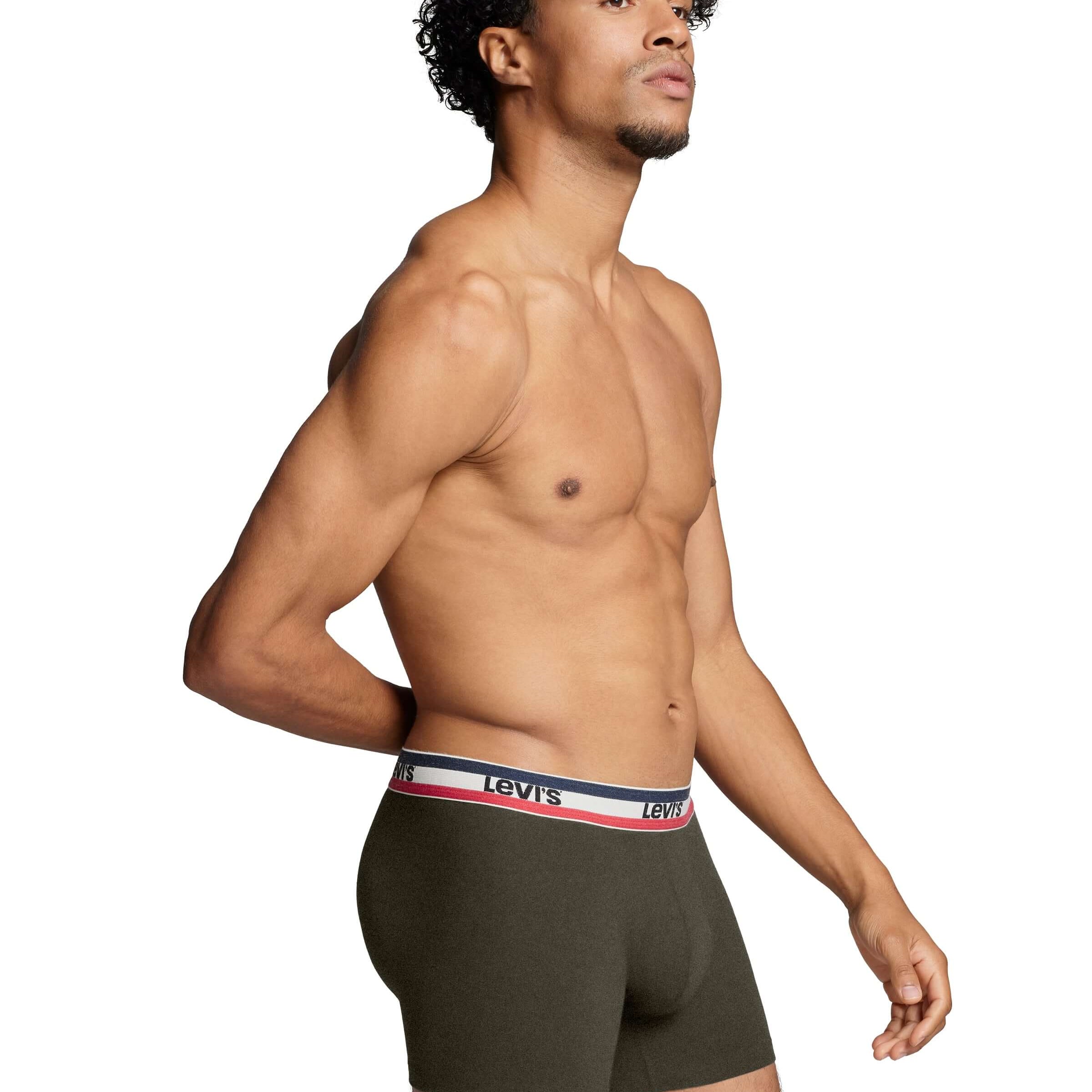 Levi's Sportswear Logo Men's Boxer Briefs 3 pack - Khaki/Grey/Black