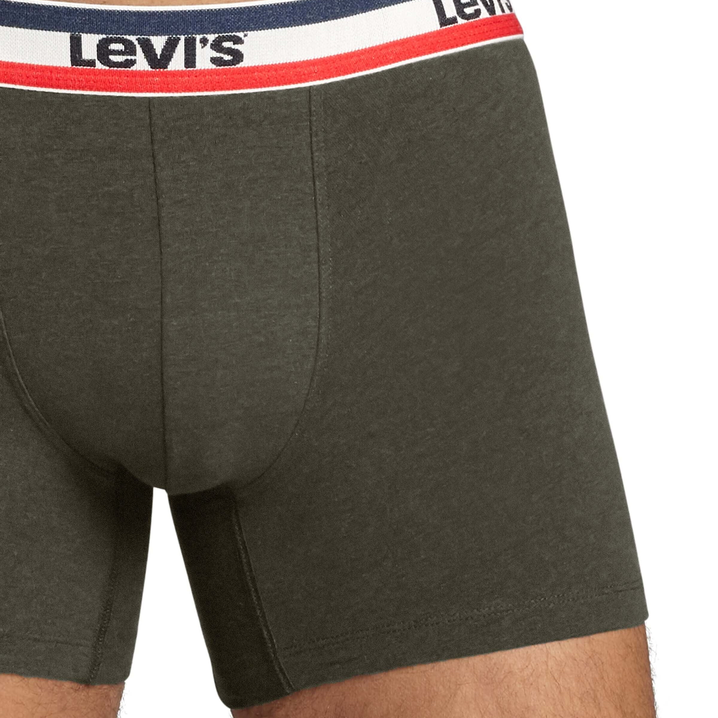 Levi's Sportswear Logo Men's Boxer Briefs 3 pack - Khaki/Grey/Black