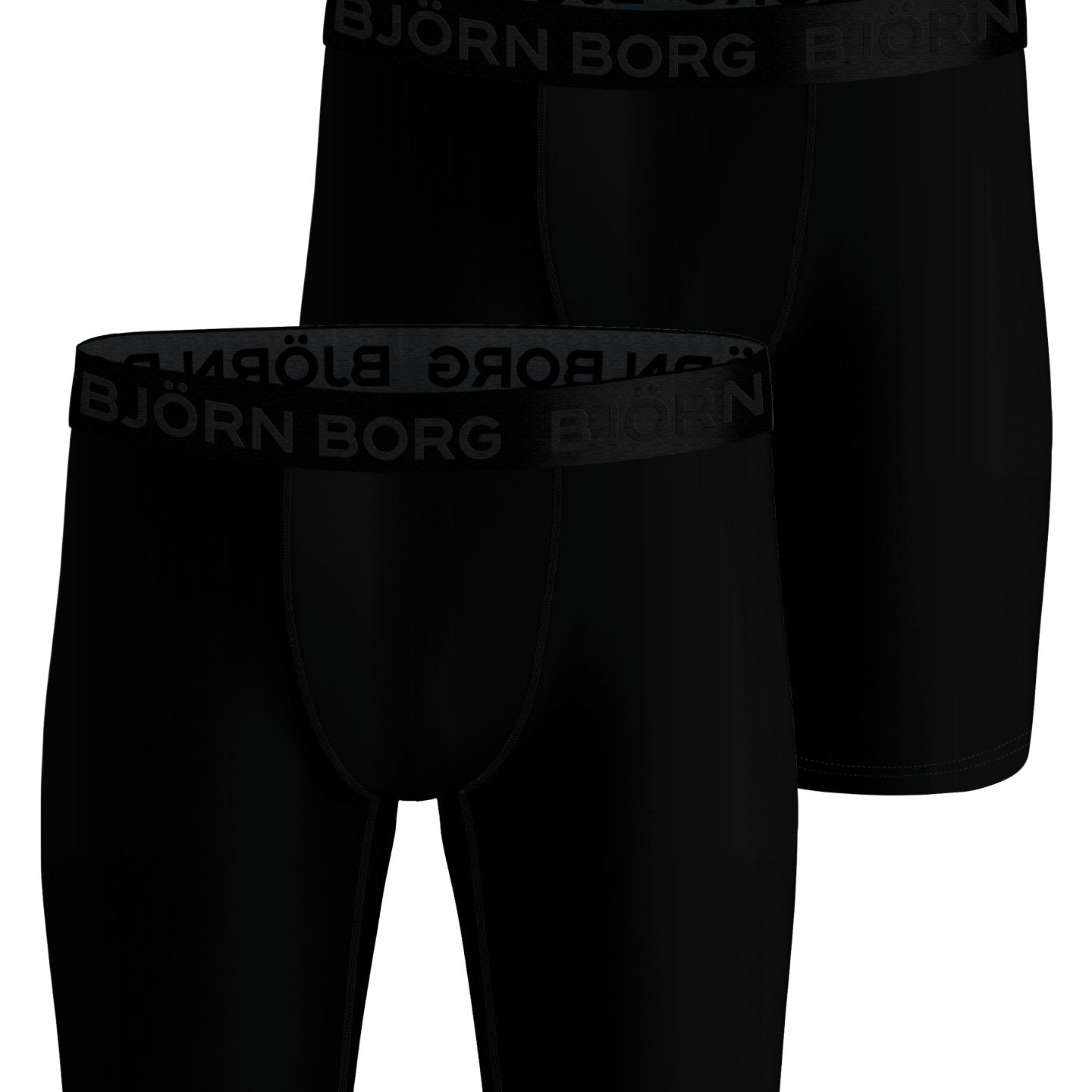 Björn Borg Performance Boxer Long Leg 2-pack - Black