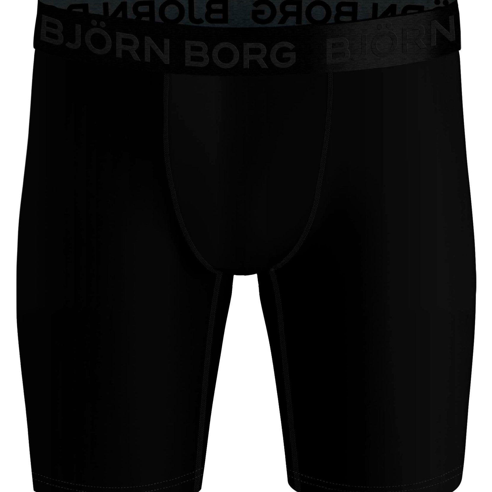 Björn Borg Performance Boxer Long Leg 2-pack - Black