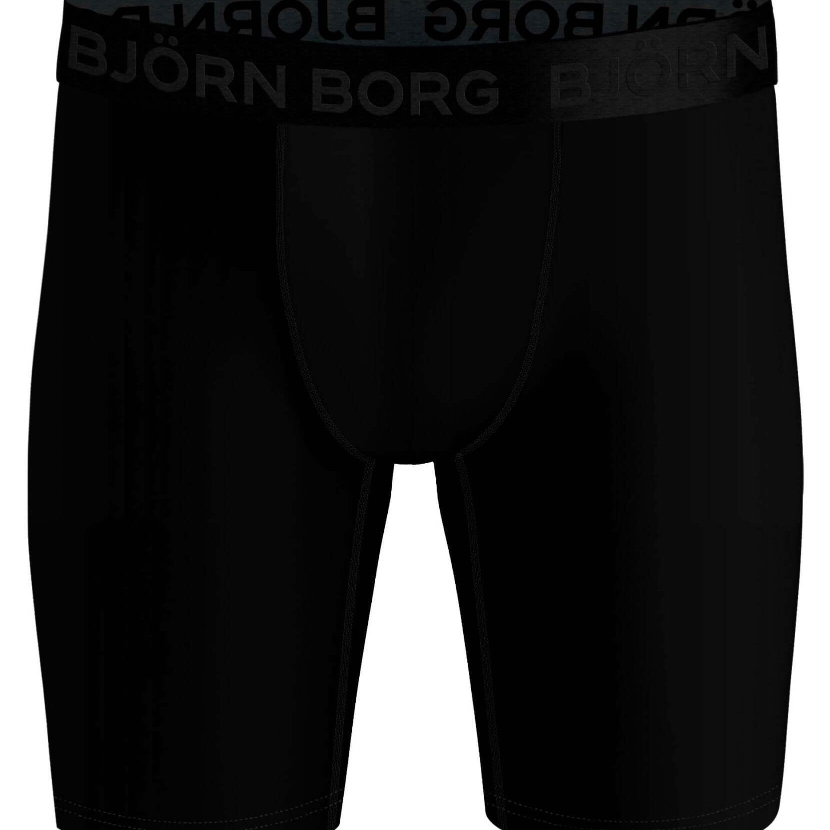 Björn Borg Performance Boxer Long Leg 2-pack - Black