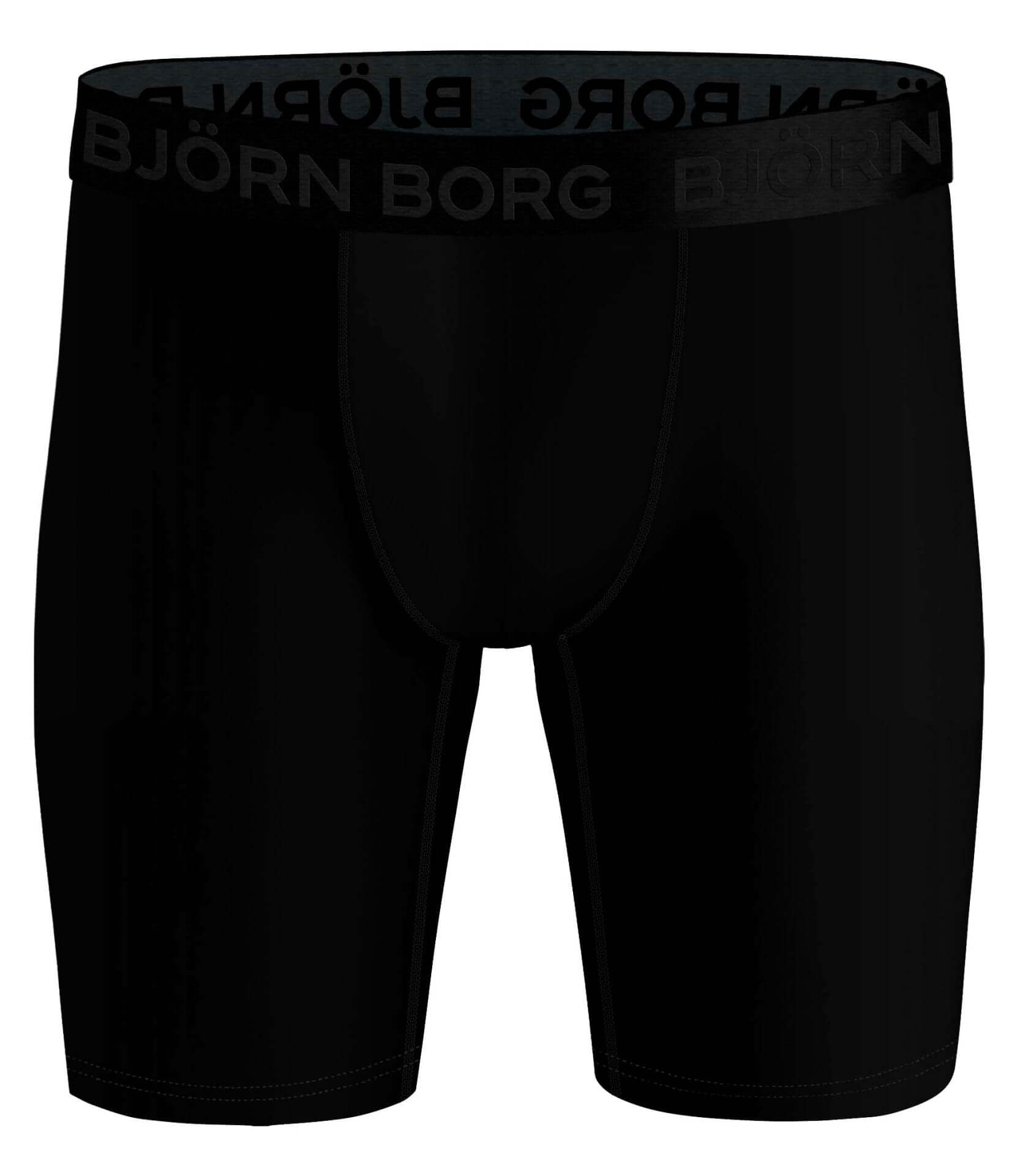 Björn Borg Performance Boxer Long Leg 2-pack - Black