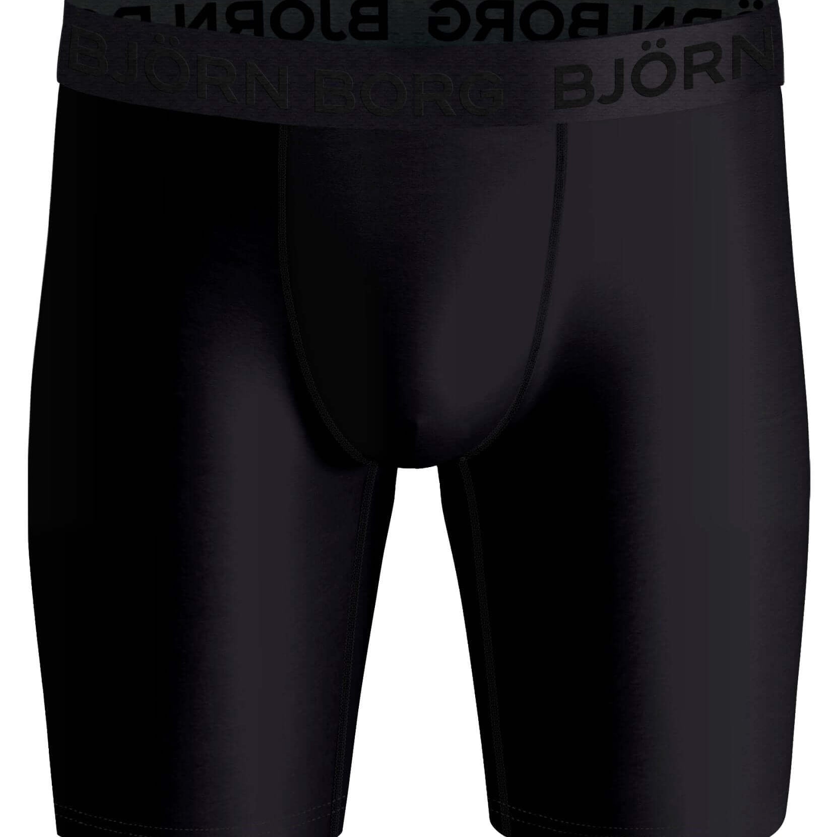 Björn Borg Performance Boxer Long Leg 2-pack - Black