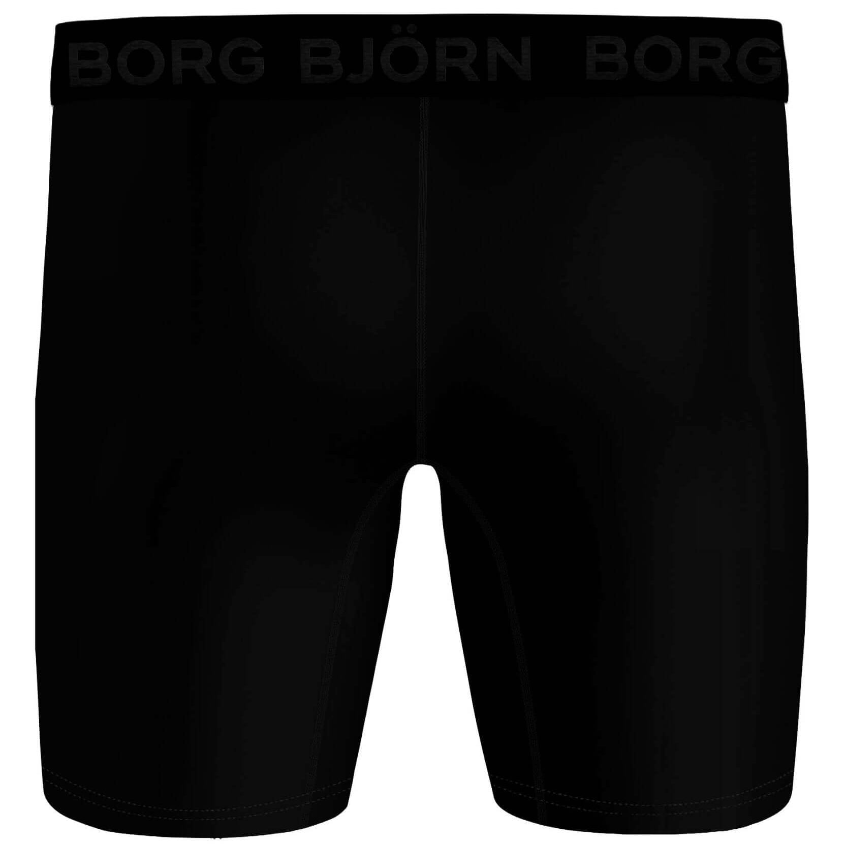 Björn Borg Performance Boxer Long Leg 2-pack - Black