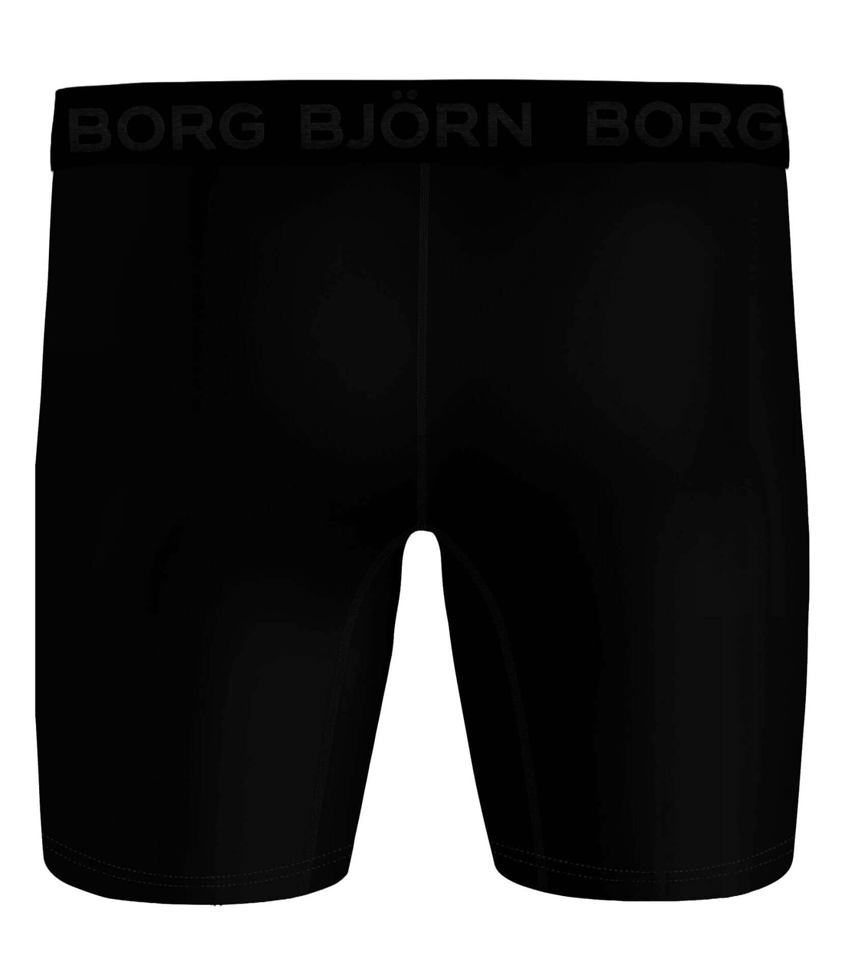 Björn Borg Performance Boxer Long Leg 2-pack - Black