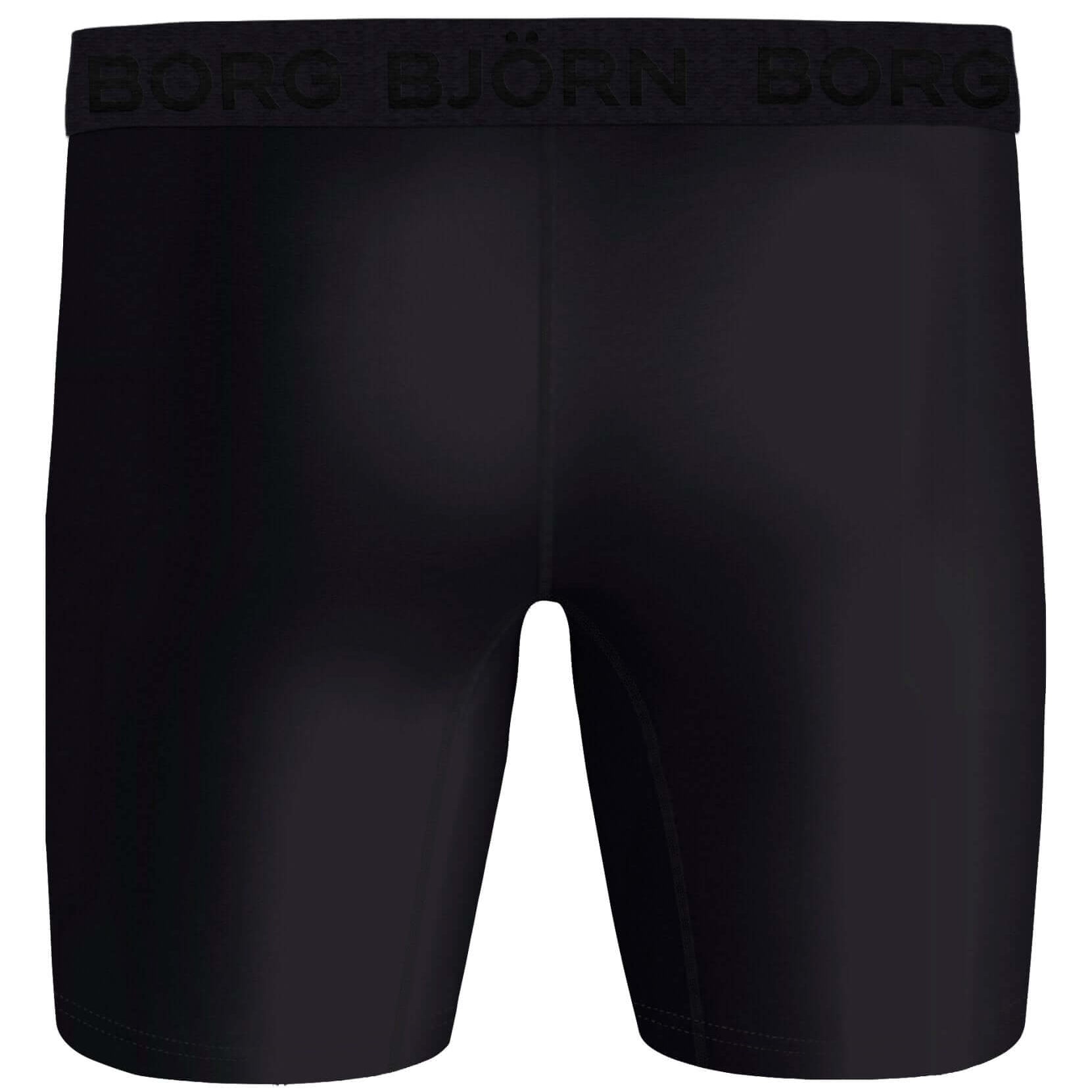 Björn Borg Performance Boxer Long Leg 2-pack - Black
