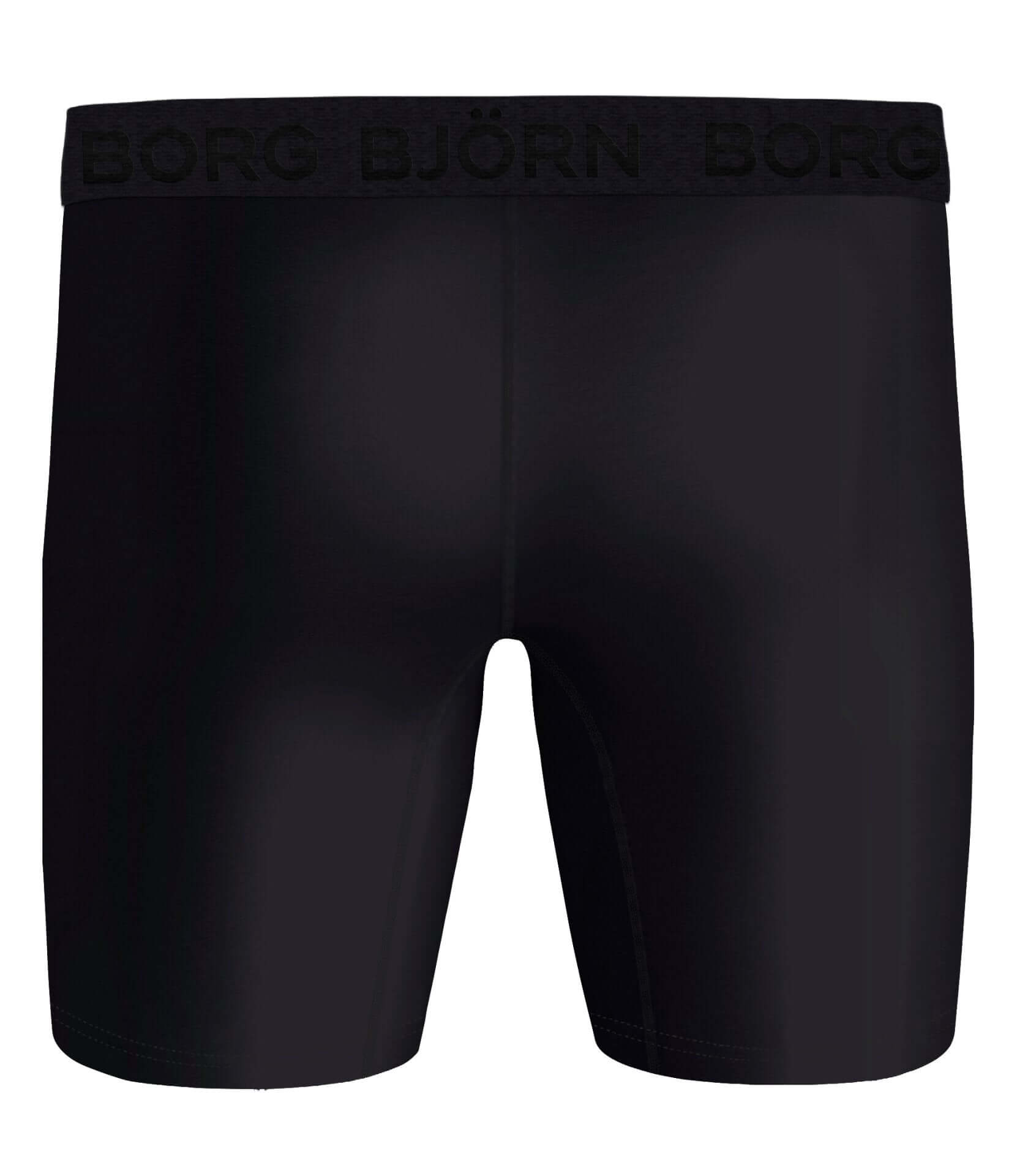 Björn Borg Performance Boxer Long Leg 2-pack - Black
