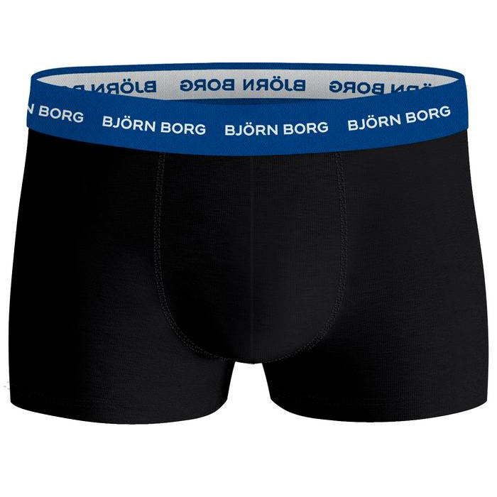 Björn Borg Cotton Stretch Trunks, Pack of 3 - Black/Multi