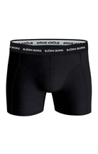 Björn Borg 3 Pack Cotton Stretch Boxers - Green Print / Black