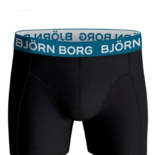 Björn Borg 5 Pack Essential Boxer - Blue With Black