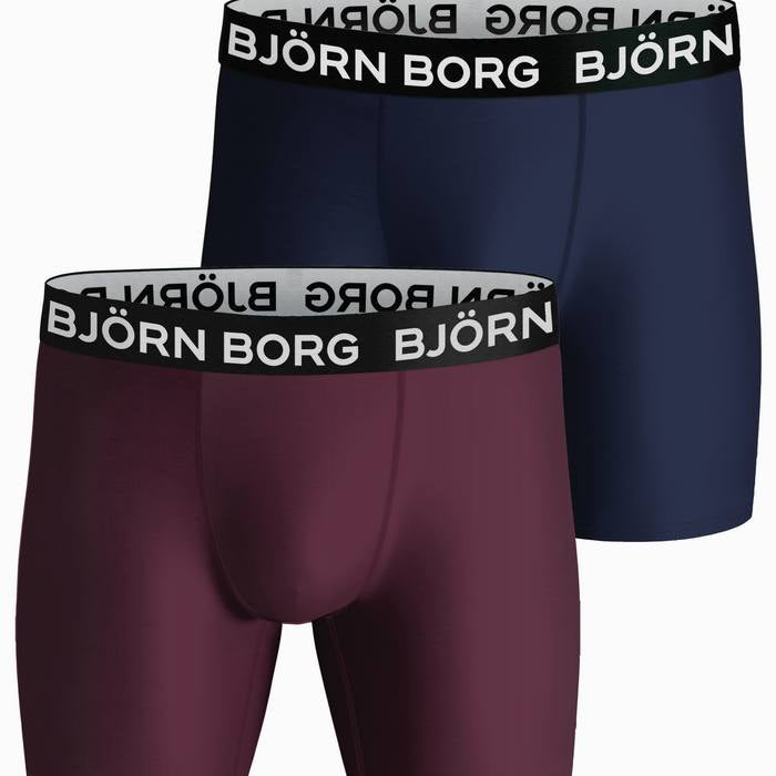 Björn Borg Performance Boxer 2 Pack - Red/Blue