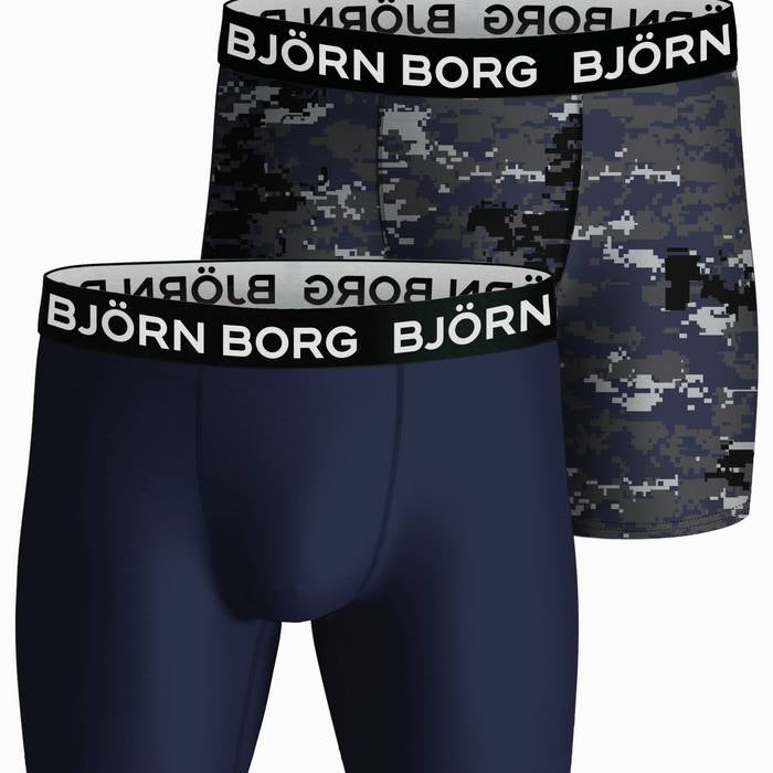 Björn Borg Performance Boxer 2 Pack - Blue Print