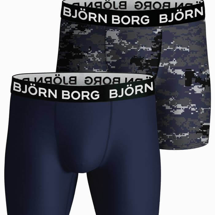 Björn Borg Performance Boxer 2 Pack - Blue Print