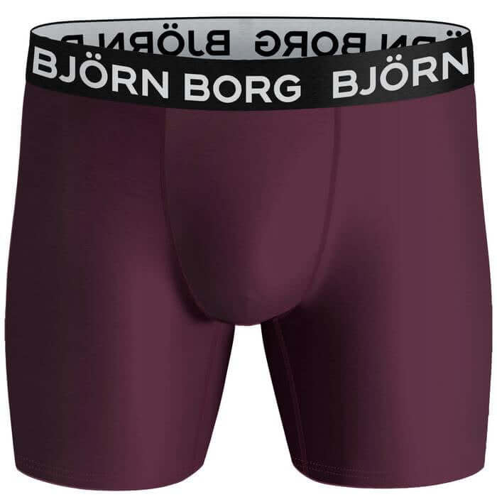 Björn Borg Performance Boxer 2 Pack - Red/Black Stripes