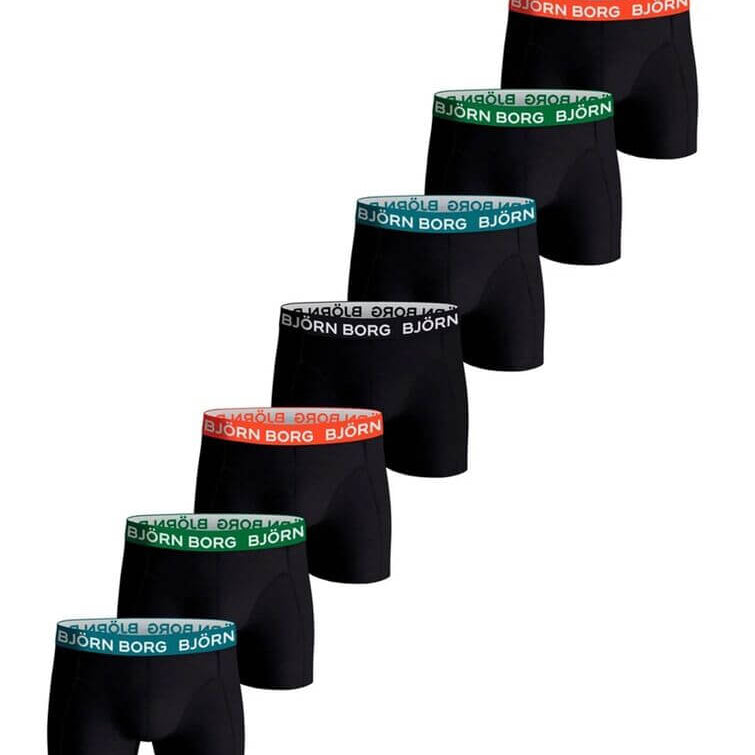 Björn Borg Cotton Stretch Boxer 7 Pack - Black Multi