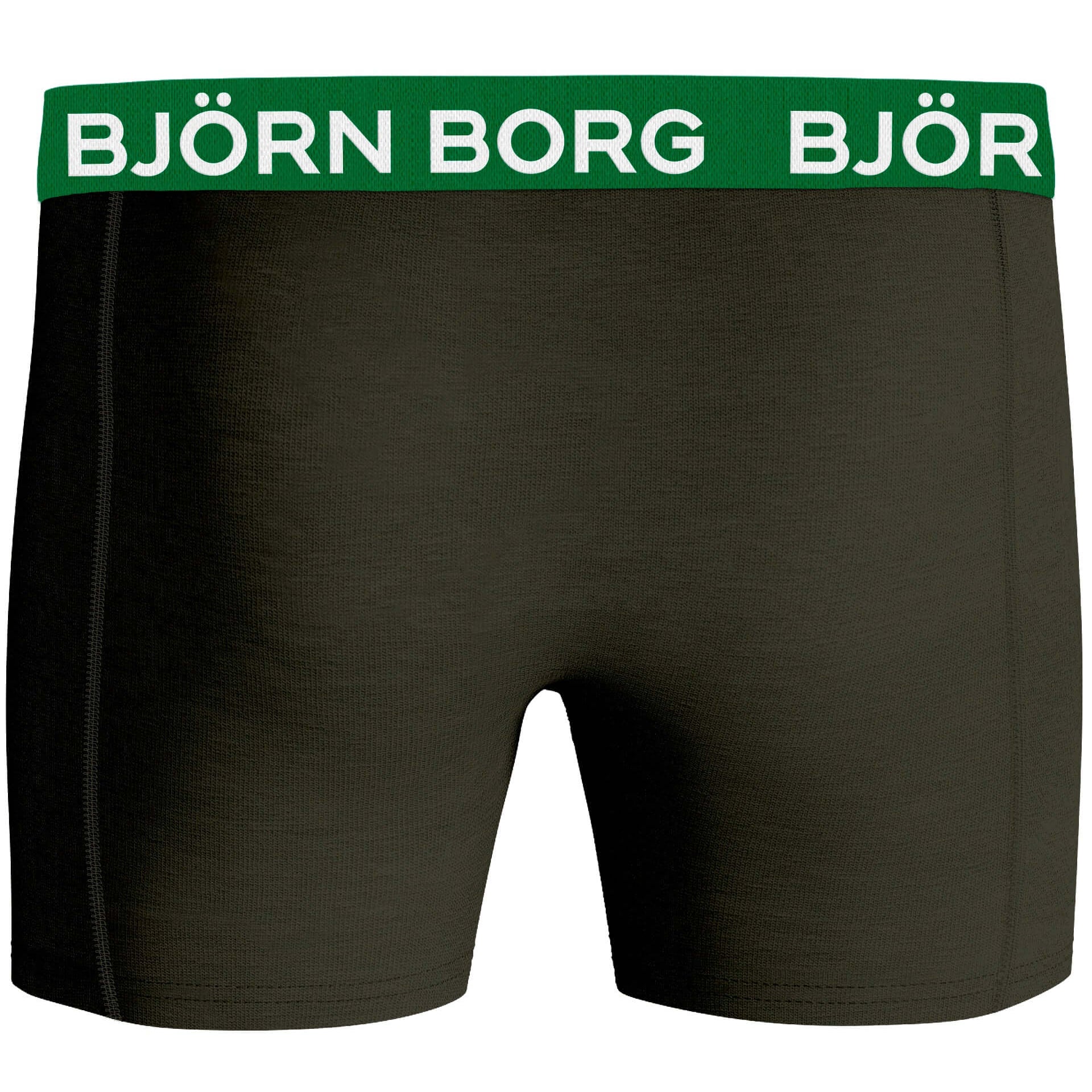 Björn Borg 3 Pack Cotton Stretch Boxers - Green Stripes / Black