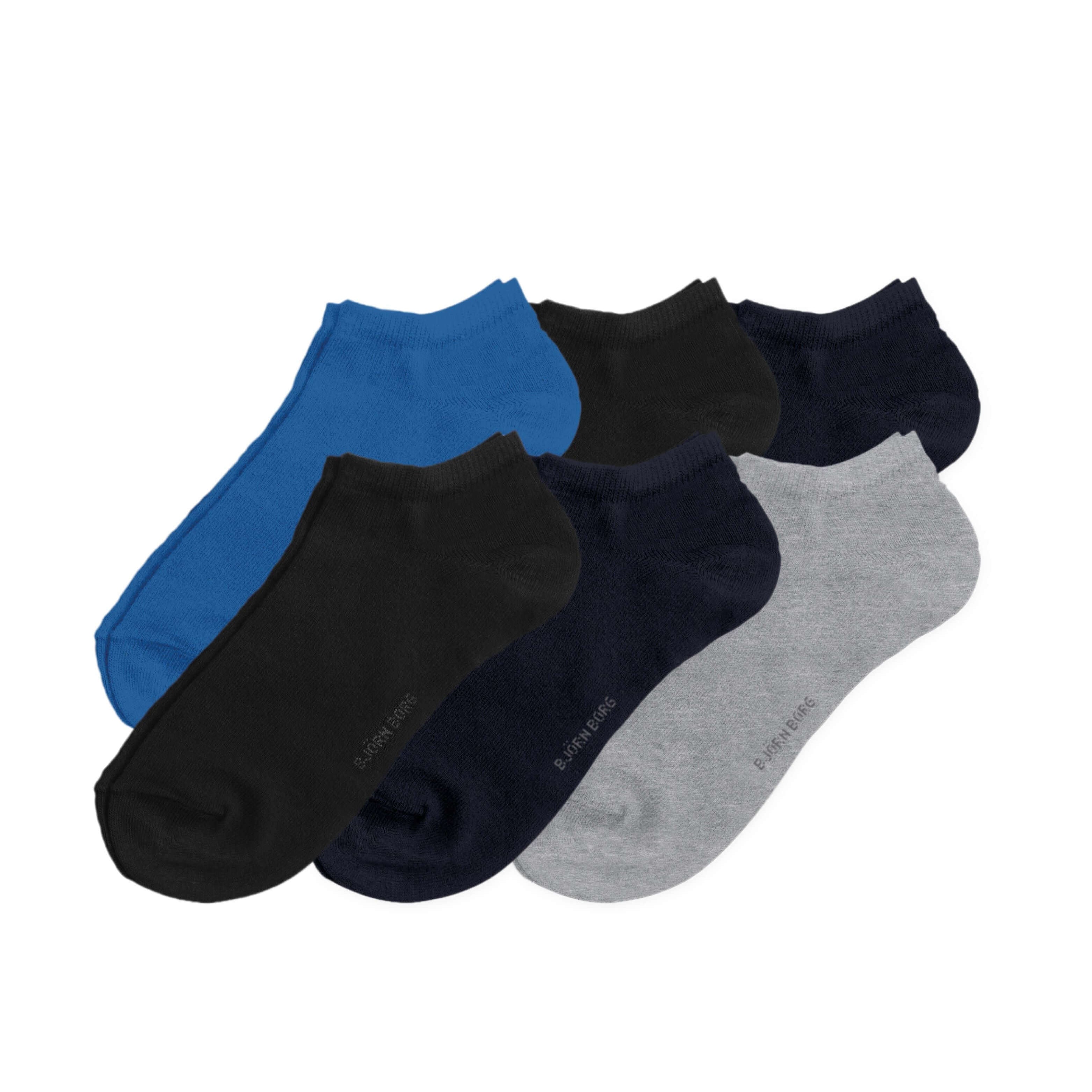 Bjorn Borg 6-Pack Essential Step Socks - Blue