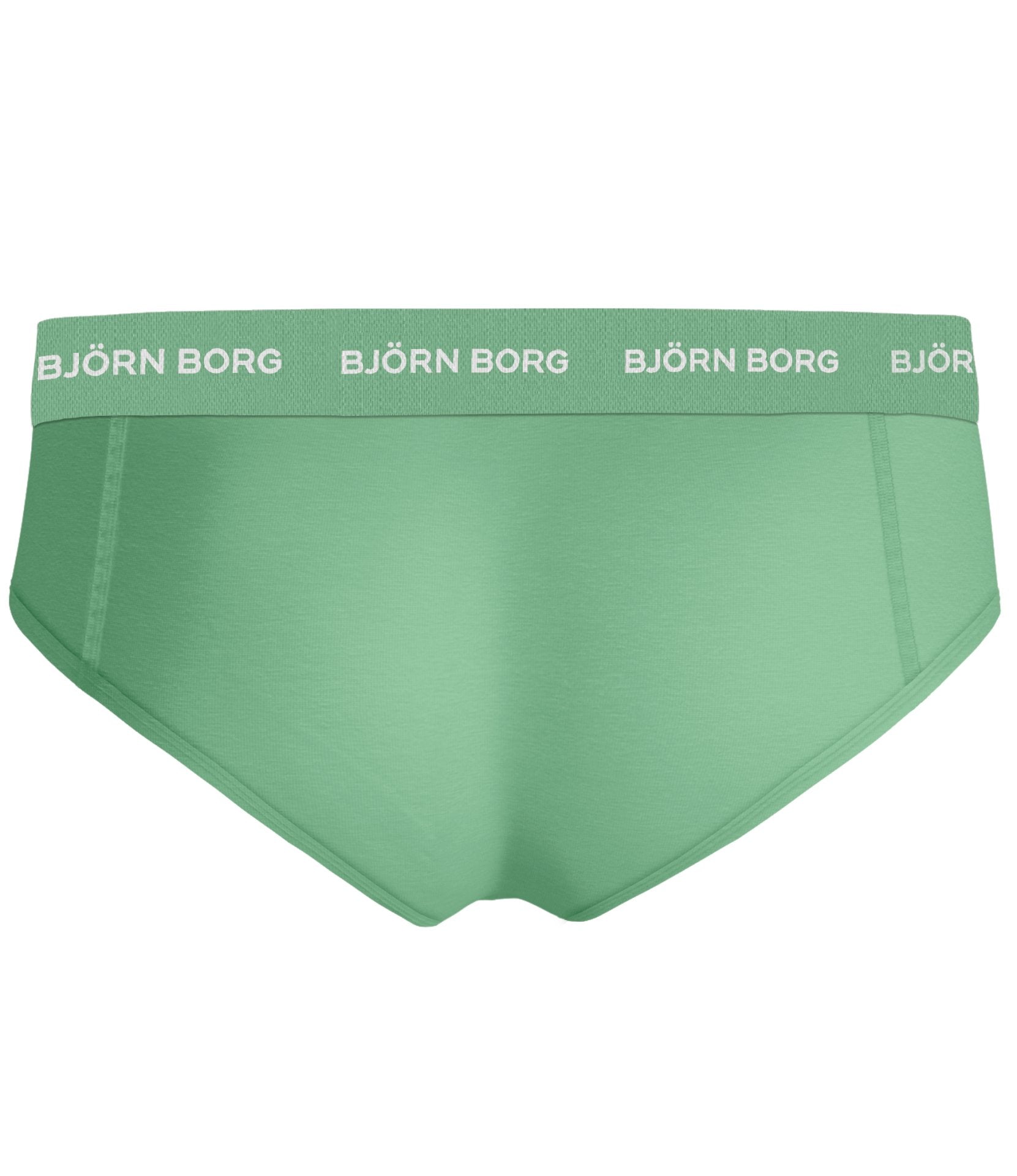 Bjorn Borg Cotton Stretch Briefs - 3pack - Black/Green/Blue