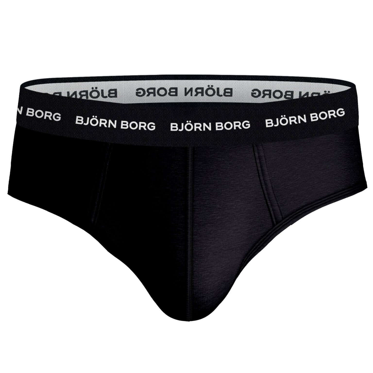 Bjorn Borg Cotton Stretch Briefs - 3pack - Black/Green/Blue