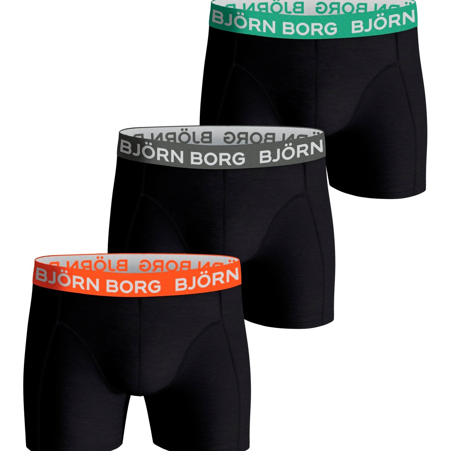 Bjorn Borg Cotton Stretch Boxer 3 Pack - Black Multi