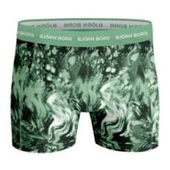 Björn Borg 5 Pack Cotton Stretch Boxers - Green Print