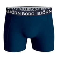 Björn Borg 5 Pack Cotton Stretch Boxers - Blue/Navy/Black/Blue Print