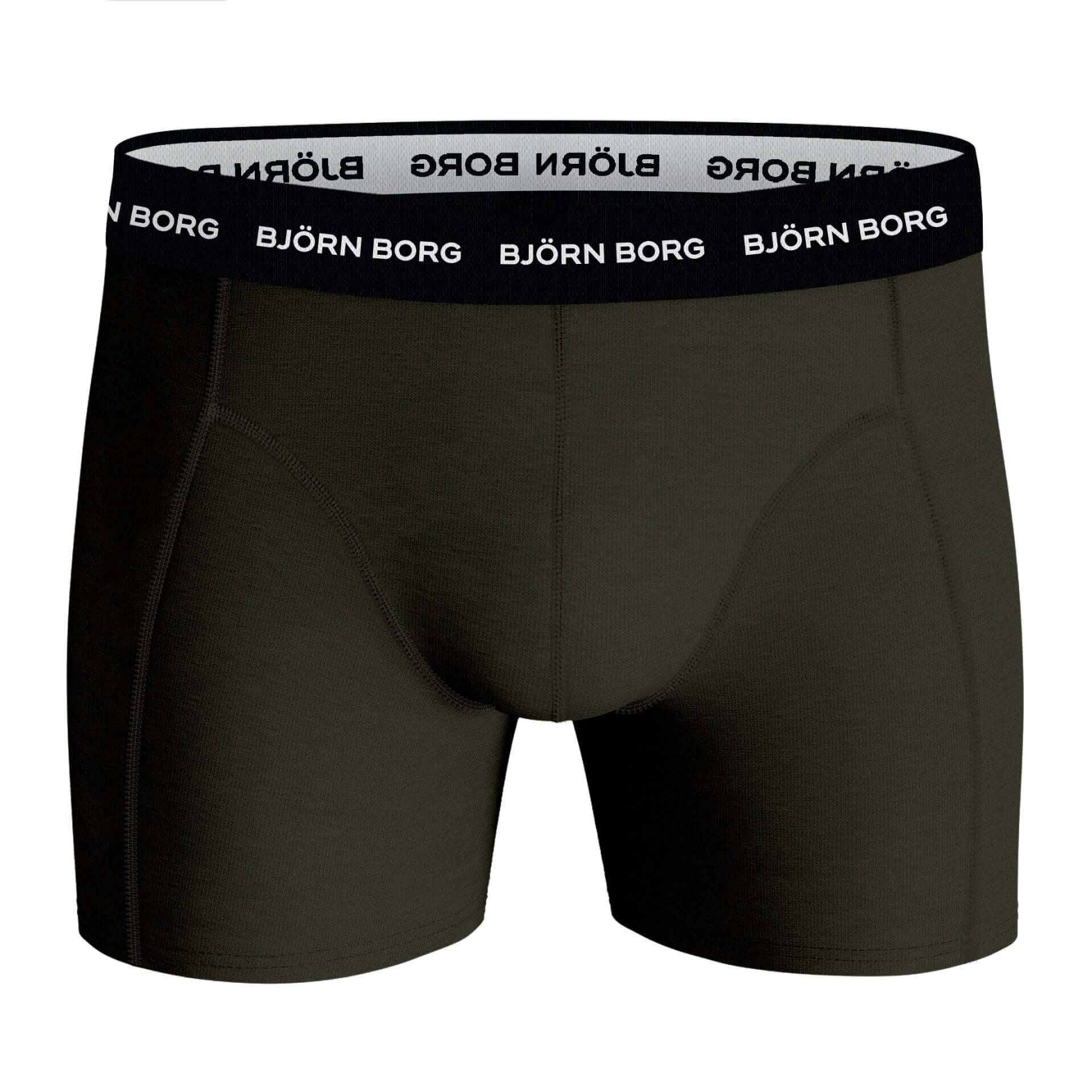 Bjorn Borg Cotton Stretch Boxer 5 pack - Melange/Green/Print/Black