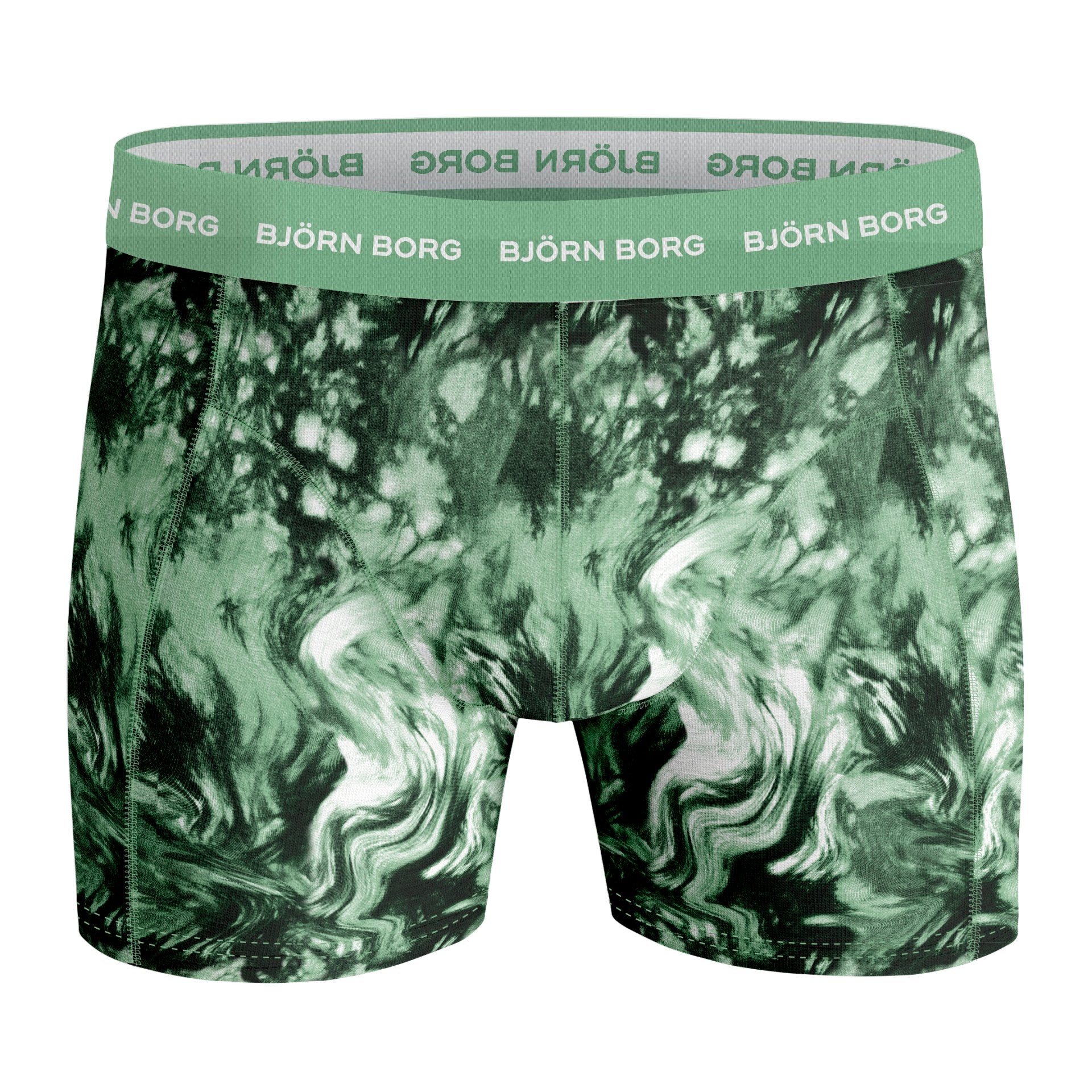 Bjorn Borg Cotton Stretch Boxer 5 pack - Melange/Green/Print/Black