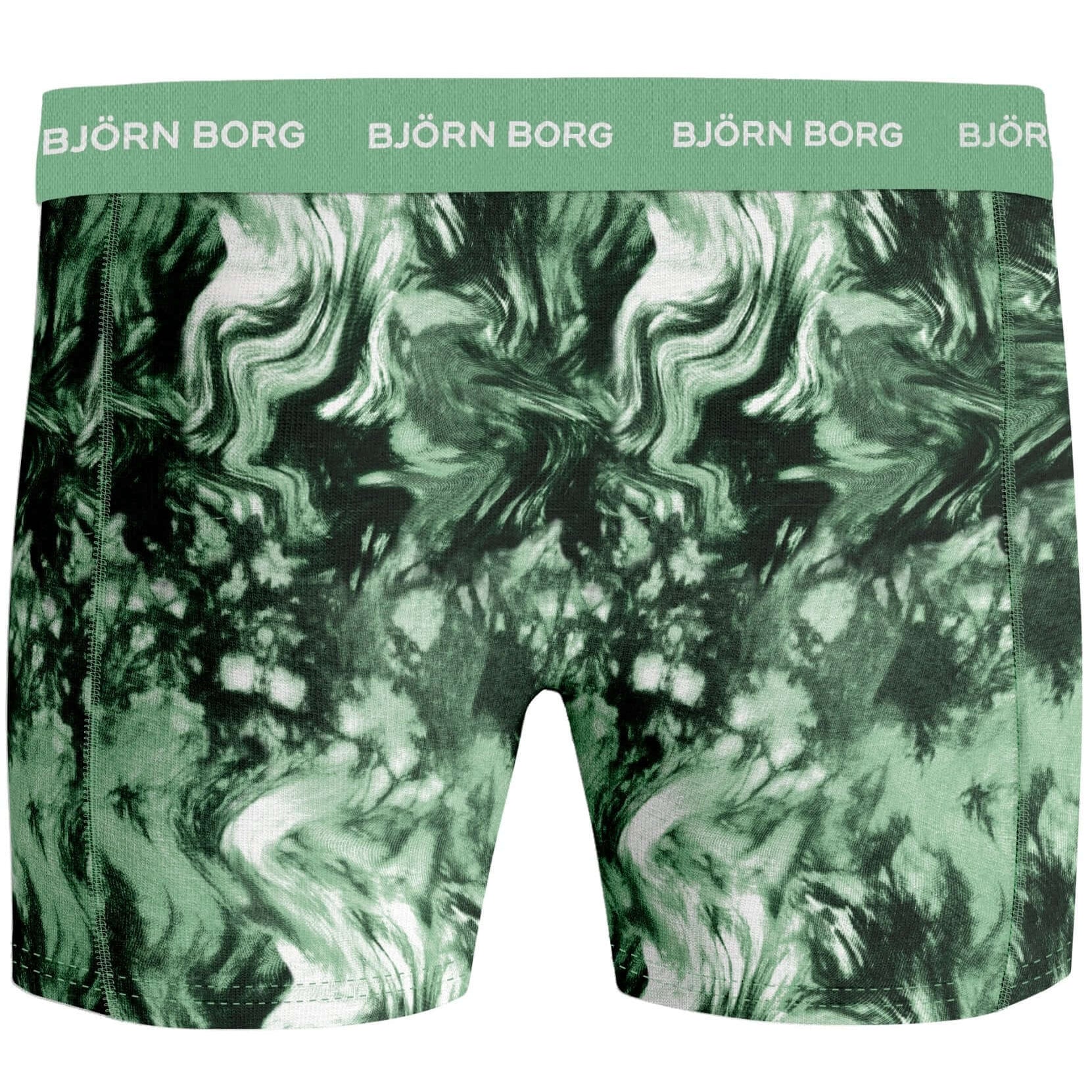 Bjorn Borg Cotton Stretch Boxer 5 pack - Melange/Green/Print/Black