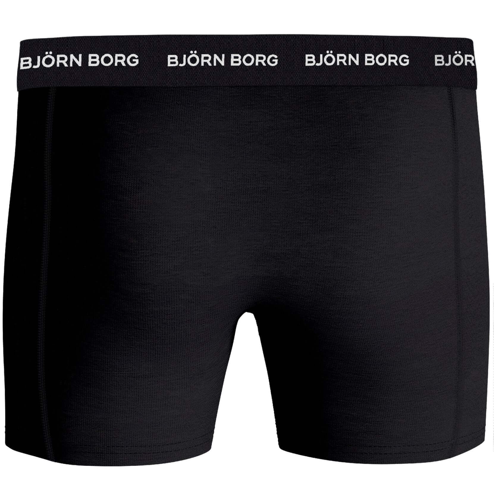 Bjorn Borg Cotton Stretch Boxer 5 pack - Melange/Green/Print/Black