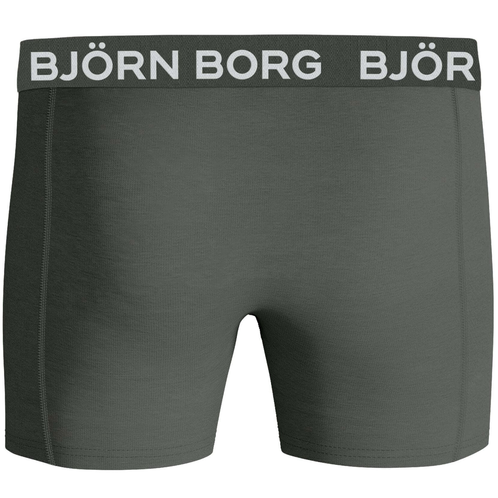 Bjorn Borg Cotton Stretch Boxer 5 pack - Blue/Print/Navy/Orange/Grey