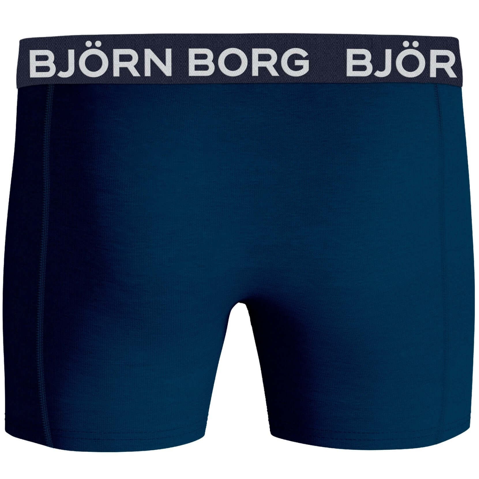 Bjorn Borg Cotton Stretch Boxer 5 pack - Blue/Print/Navy/Orange/Grey