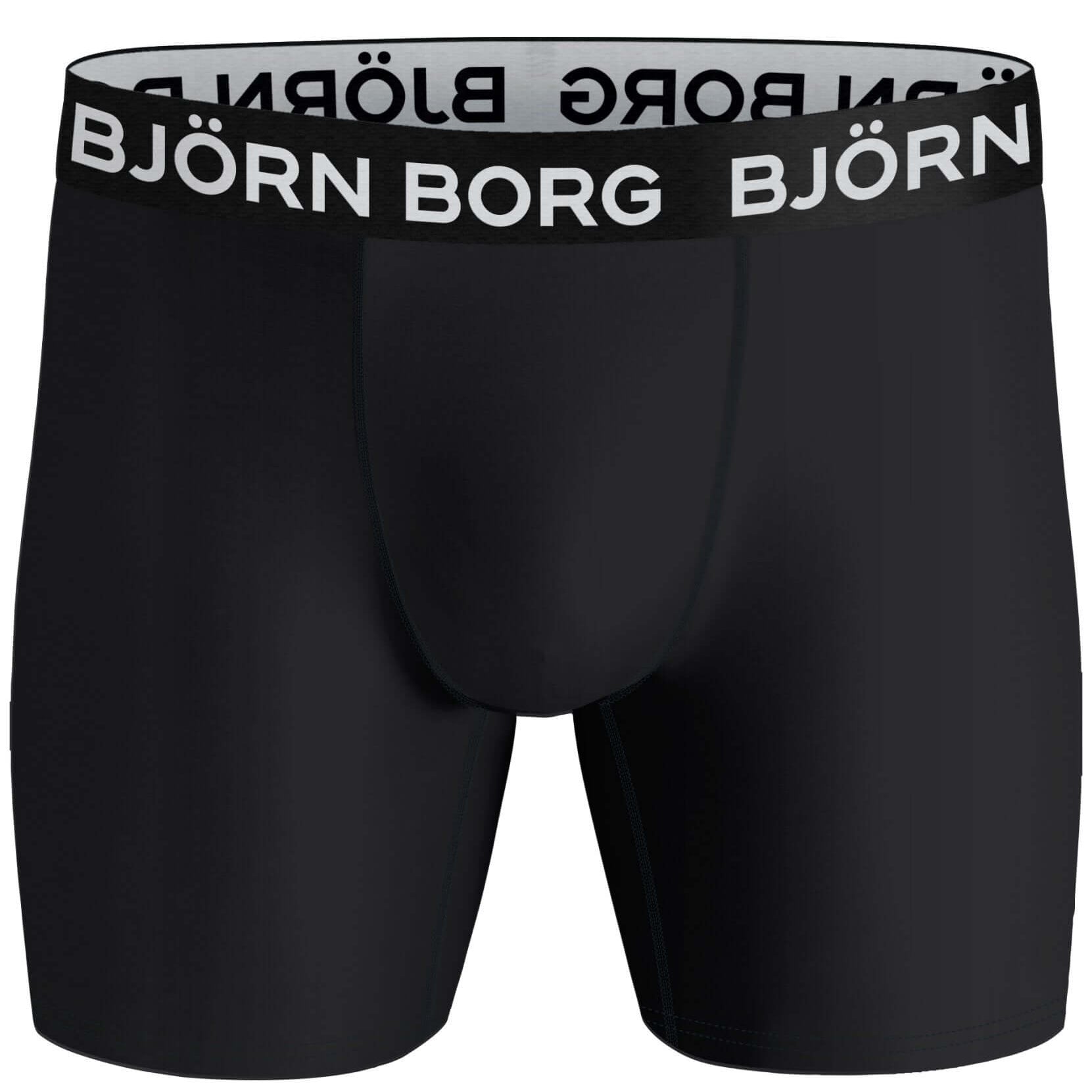 Björn Borg Performance Boxer 3-pack - Black, Navy Blue, Orange