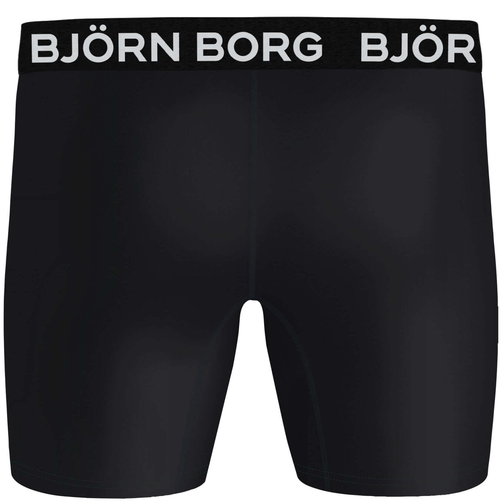 Björn Borg Performance Boxer 3-pack - Black, Navy Blue, Orange