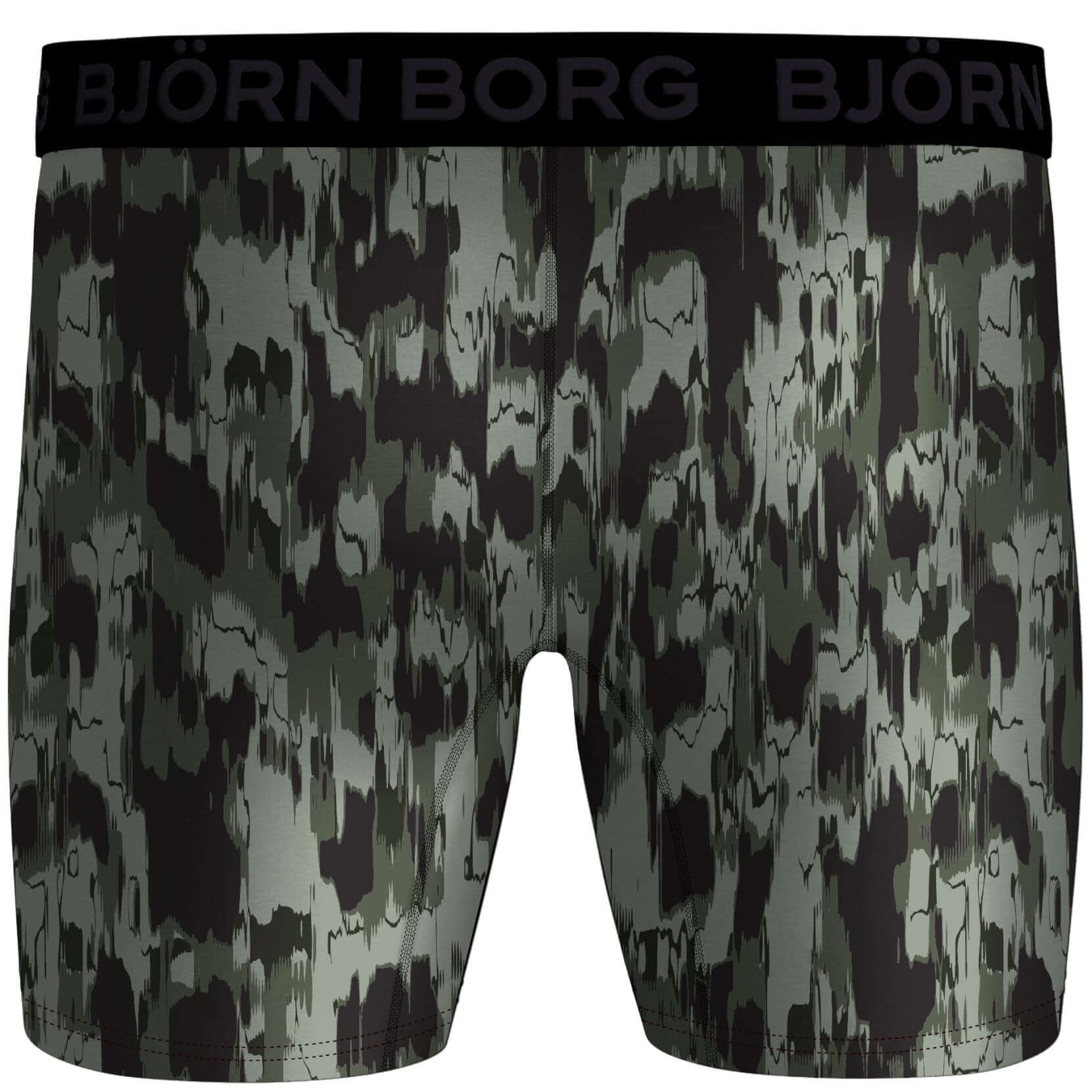 Björn Borg Performance Boxer 3-pack - Black, Print, Grey