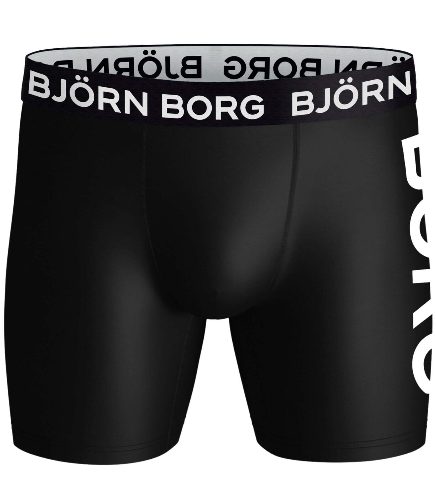 Björn Borg Performance Boxer 3-pack - Black, Print, Grey
