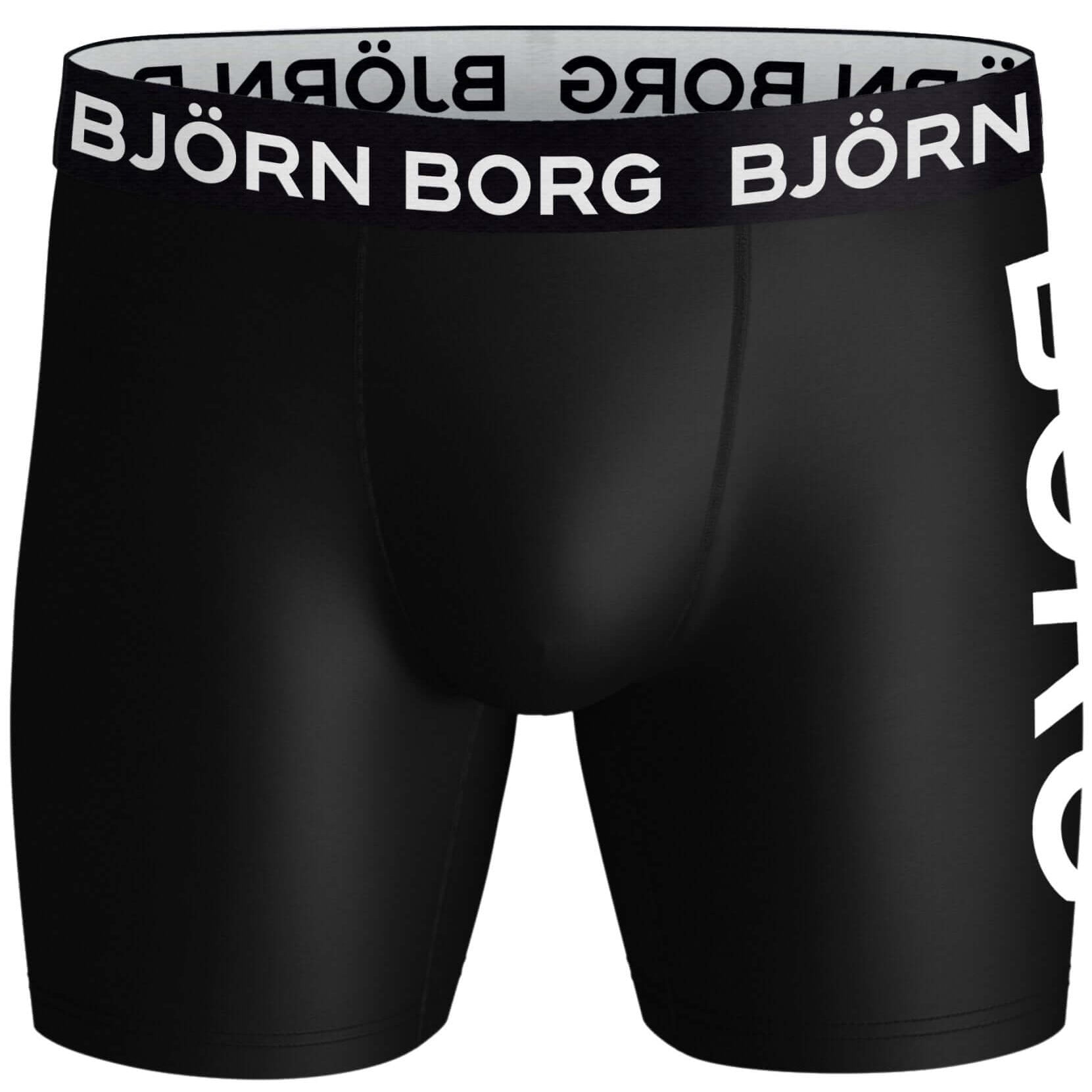 Björn Borg Performance Panel Boxer 2 Pack - Black/Grey