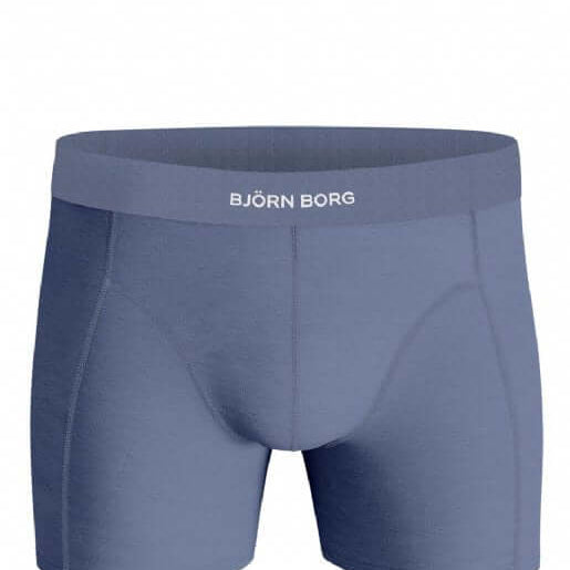 Bjorn Borg 3-Pack Premium Cotton Stretch Men's Boxers - Blue, Print, Navy