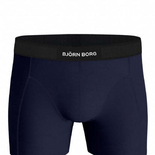 Bjorn Borg 3-Pack Premium Cotton Stretch Men's Boxers - Blue, Print, Navy