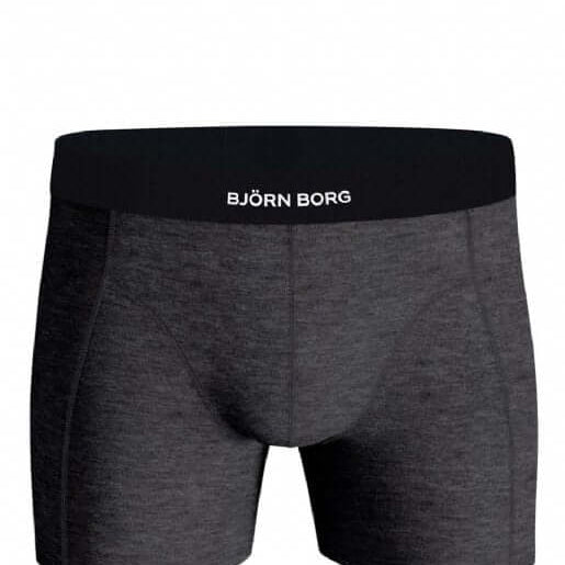 Bjorn Borg 3-Pack Premium Cotton Stretch Men's Boxers - Olive, Print, Grey