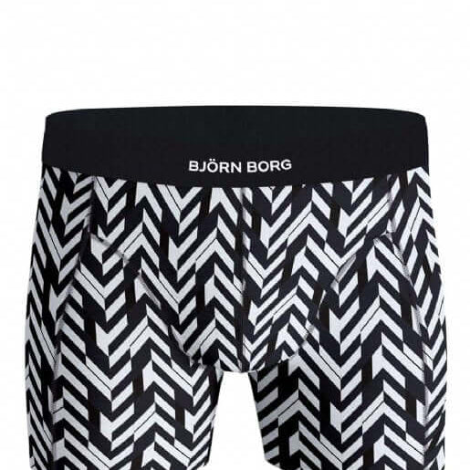 Bjorn Borg Premium Cotton Stretch 2 Pack Boxer - Digital Print / Navy