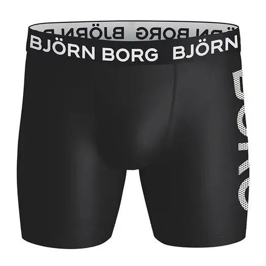 Björn Borg 3 Pack Performance Boxer - Black/Green