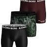 Björn Borg 3 Pack Performance Boxer - Black, Print, Red