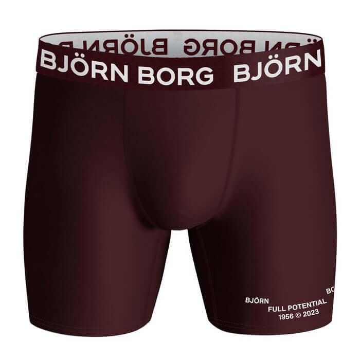 Björn Borg 3 Pack Performance Boxer - Black, Print, Red