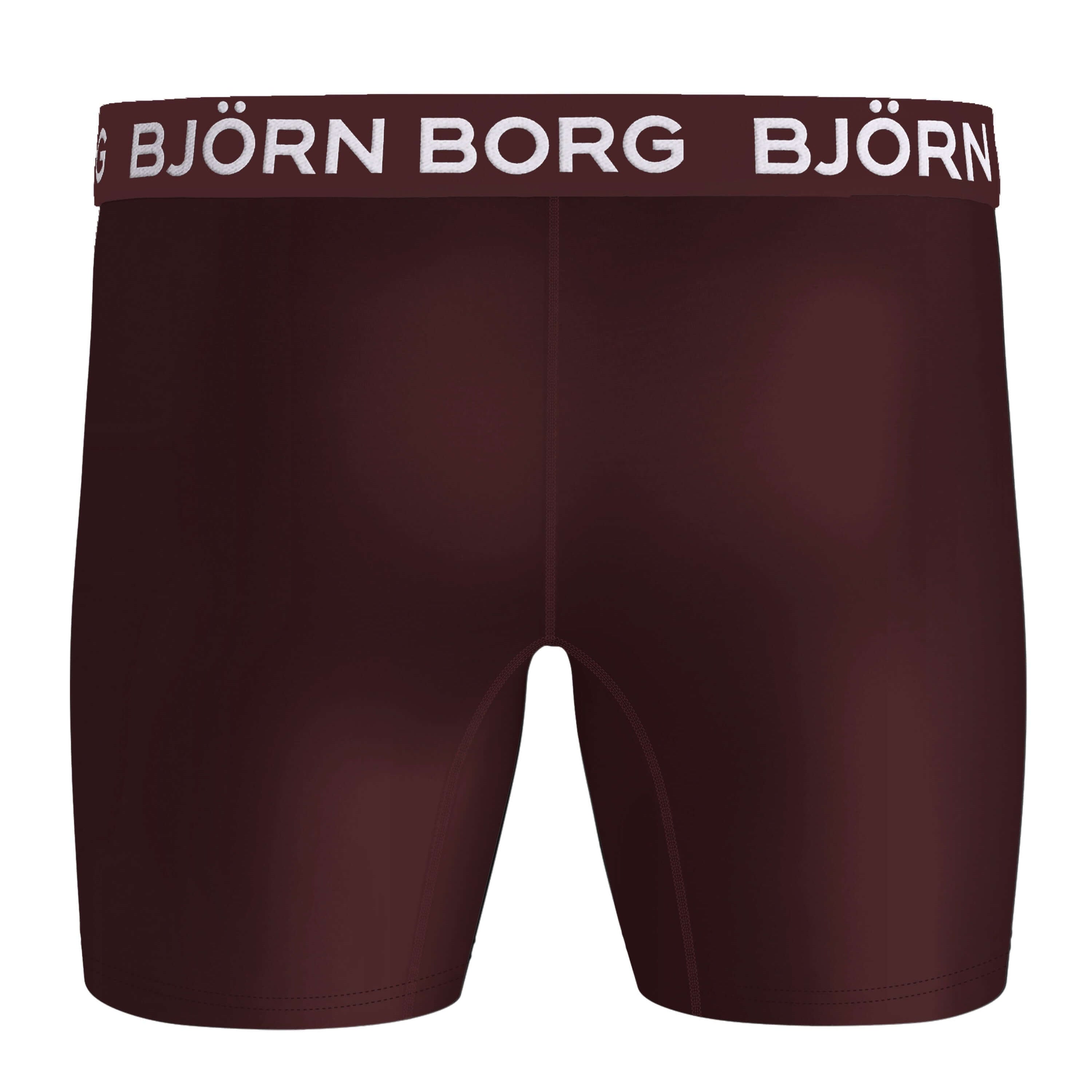 Björn Borg 3 Pack Performance Boxer - Black, Print, Red